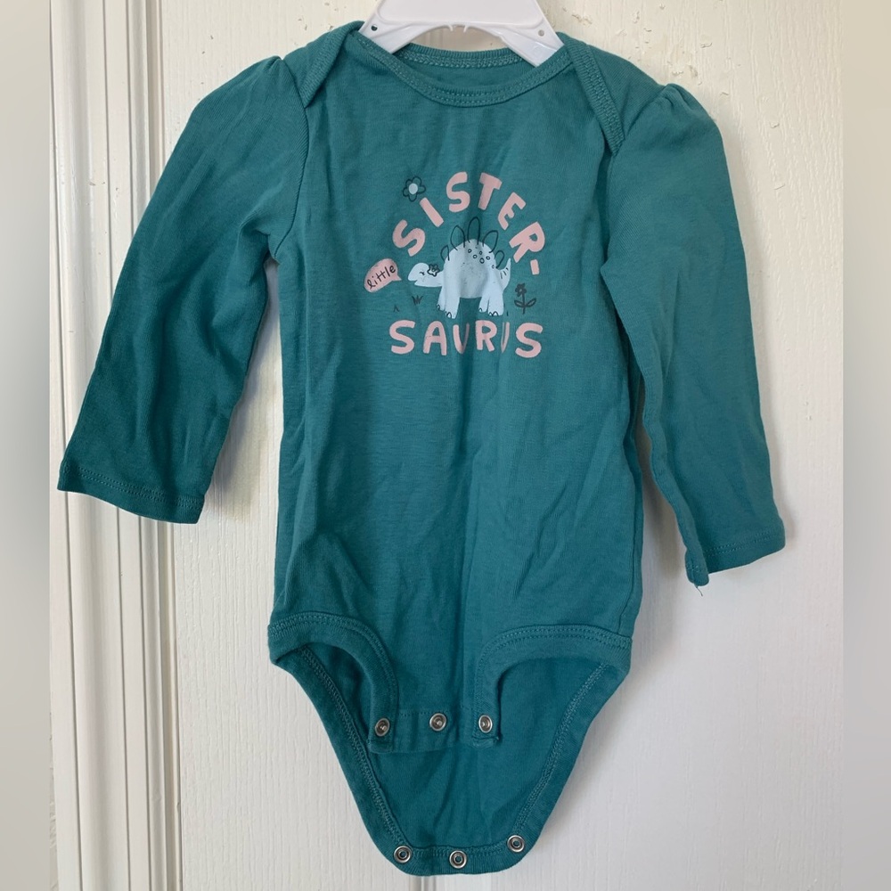Carter’s Long-Sleeve Onesie, Size 12 months